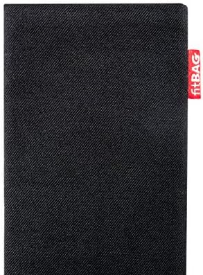 Fitbag Rave שחור שחור בהתאמה אישית שרוול מותאם אישית עבור Oppo Reno2 | תוצרת גרמניה | כיסוי לכיס חליפה